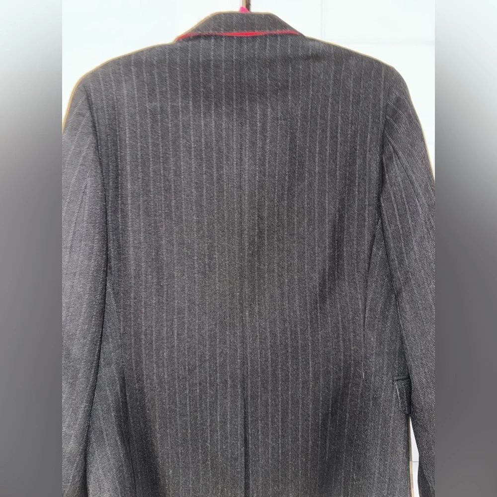 Men's Black Pinstripe Blazer Banana Republic Heritage Size 38 NWT